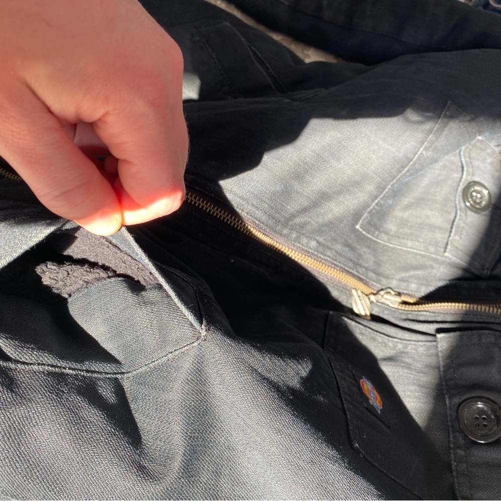 Dickies Black Hooded Denim Jacket - Picture 8 of 10